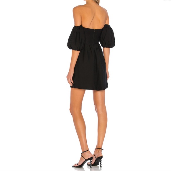 Lovers + Friends Dress Corrine Mini Black LBD NWT - Picture 4 of 5